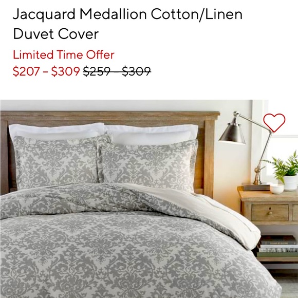 Pottery Barn Bedding Pottery Barn Jacquard Medallion Duvet Cover